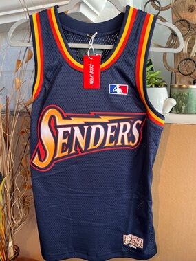 Senders Navy Kids Basketball Jersey by Melt Boys